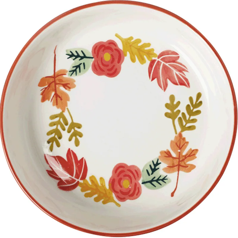 Four seasons embossed beaded ceramic plate glaze under the color hand-painted art flower plate creative home dish cutlery
Four seasons embossed beaded ceramic plate glaze under the color hand-painted art flower plate creative home dish cutlery