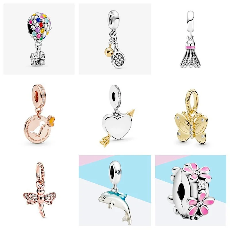 Women's Fashion Silver Beads & Jewelry Making Mermaid Flower Heart Pendants for Necklace European Charms fors Diy Bracelets Gift
Women's Fashion Silver Beads & Jewelry Making Mermaid Flower Heart Pendants for Necklace European Charms fors Diy Bracelets Gift