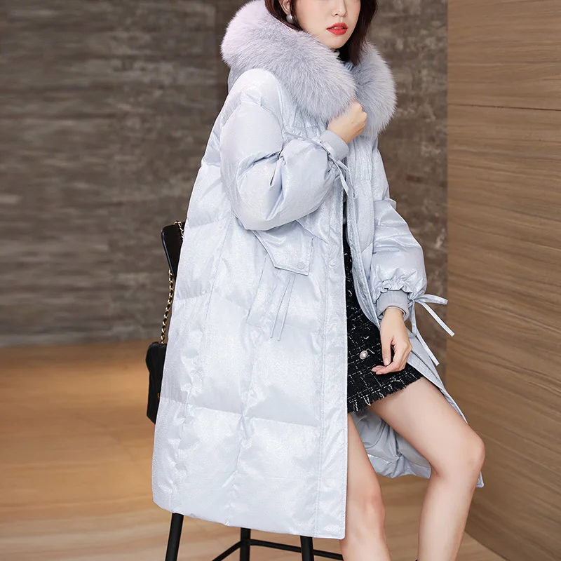 Real Fox Fur Collar Jacket Women Winter Warm White Duck Down Coats Lady Hooded Puffer Coat Woman Casual Outerwear Casacos SQQ252
Real Fox Fur Collar Jacket Women Winter Warm White Duck Down Coats Lady Hooded Puffer Coat Woman Casual Outerwear Casacos SQQ252
