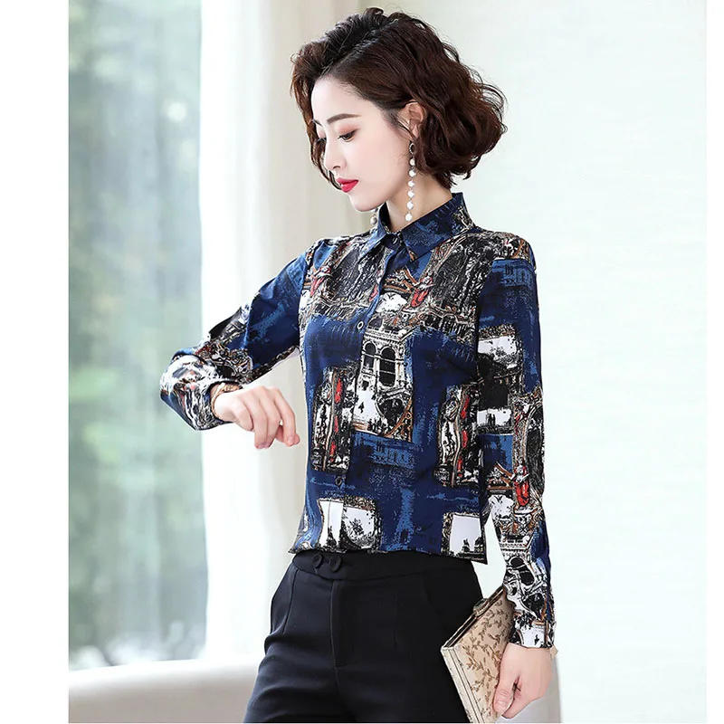Blusas Mujer Tops Long Sleeve Lapel printing Blouse Office Ladies Work Blouses women Clothing chiffon Blusas Womens Shirts
Blusas Mujer Tops Long Sleeve Lapel printing Blouse Office Ladies Work Blouses women Clothing chiffon Blusas Womens Shirts