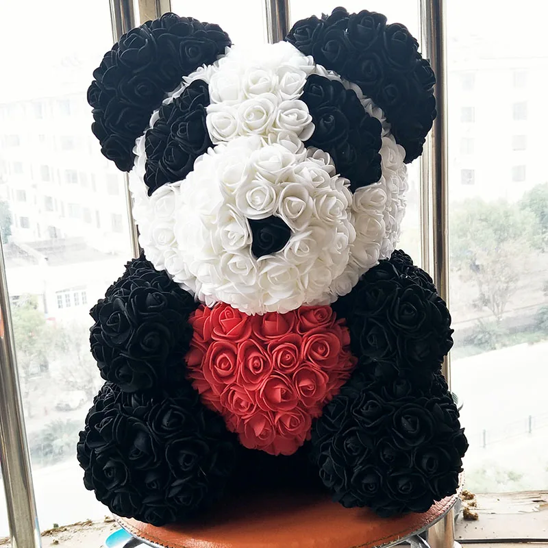 35 cm Valentine's Day gifts giant panda Christmas gift rose teddy bears 3.5 cm flower head roses bear with heart
35 cm Valentine's Day gifts giant panda Christmas gift rose teddy bears 3.5 cm flower head roses bear with heart