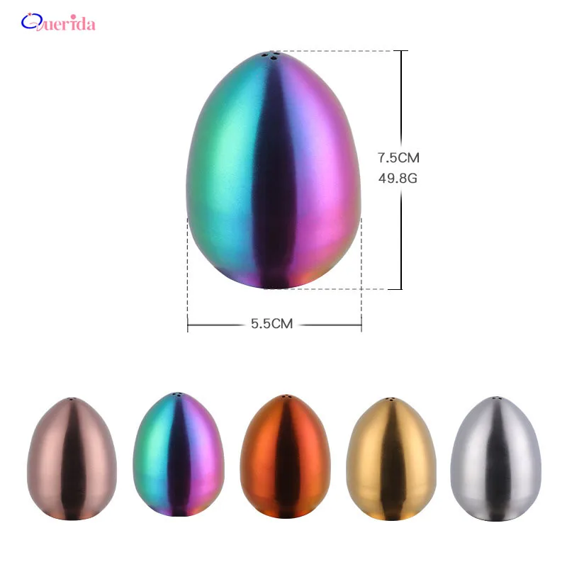 Creative 5 Colour Egg Shaped Pepper Seasoning Jar Stainless Steel Spice Container Kitchen Spice Salt Sugar Cruet Bottles Gadgets
Creative 5 Colour Egg Shaped Pepper Seasoning Jar Stainless Steel Spice Container Kitchen Spice Salt Sugar Cruet Bottles Gadgets