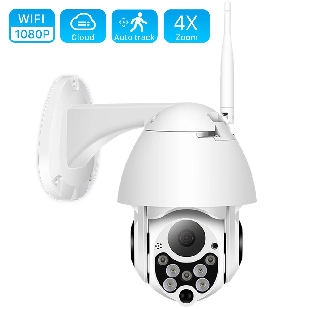 1080P PTZ IP Camera Wifi Outdoor Speed Dome Wireless Wifi Security Camera Pan Tilt 4X Digital Zoom 2MP Network CCTV Surveillance
1080P PTZ IP Camera Wifi Outdoor Speed Dome Wireless Wifi Security Camera Pan Tilt 4X Digital Zoom 2MP Network CCTV Surveillance