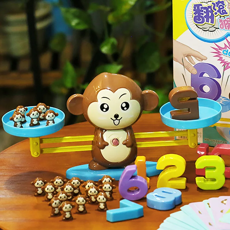 Montessori Math Math Match Game Monkey Balancing Scale Number Balance Game Educational Toy Preschool Math Toys
Montessori Math Math Match Game Monkey Balancing Scale Number Balance Game Educational Toy Preschool Math Toys