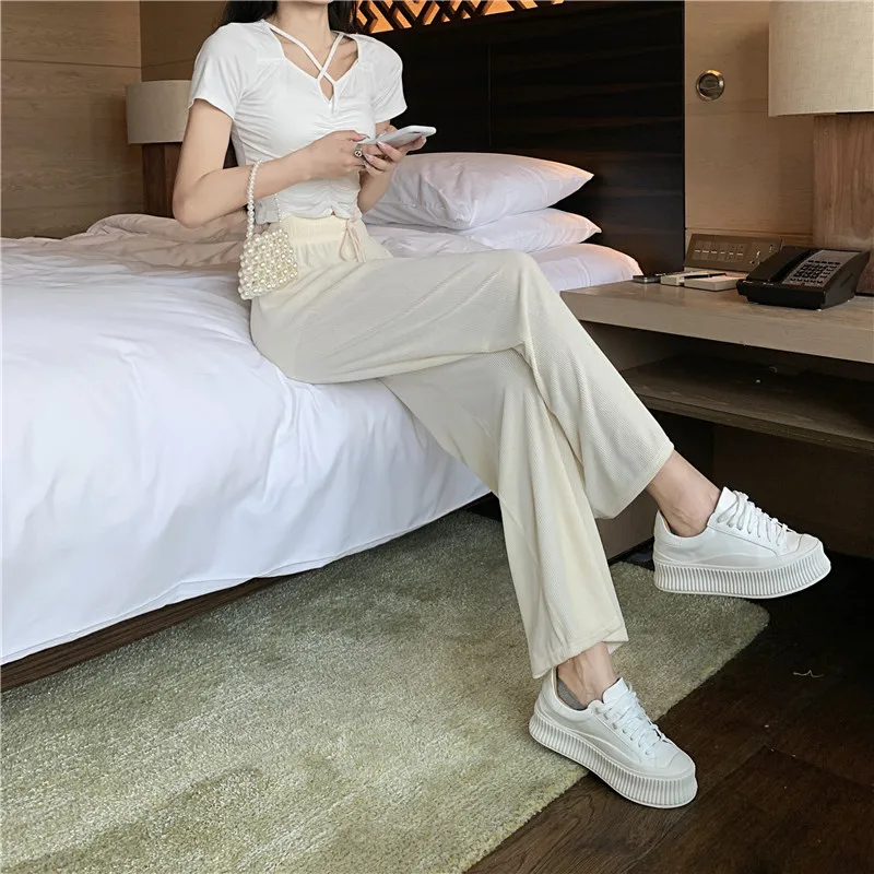 2021 Spring and Summer New High Waist Slimming Loose Casual Drooping Wide-Leg Straight-Leg Pants Women's
2021 Spring and Summer New High Waist Slimming Loose Casual Drooping Wide-Leg Straight-Leg Pants Women's
