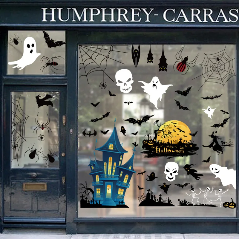 Halloween Window Stickers Glass Door Cute Skull Spider Bat Horror Ghost Mirror Stickers Happy Halloween Decor For Home 2021
Halloween Window Stickers Glass Door Cute Skull Spider Bat Horror Ghost Mirror Stickers Happy Halloween Decor For Home 2021