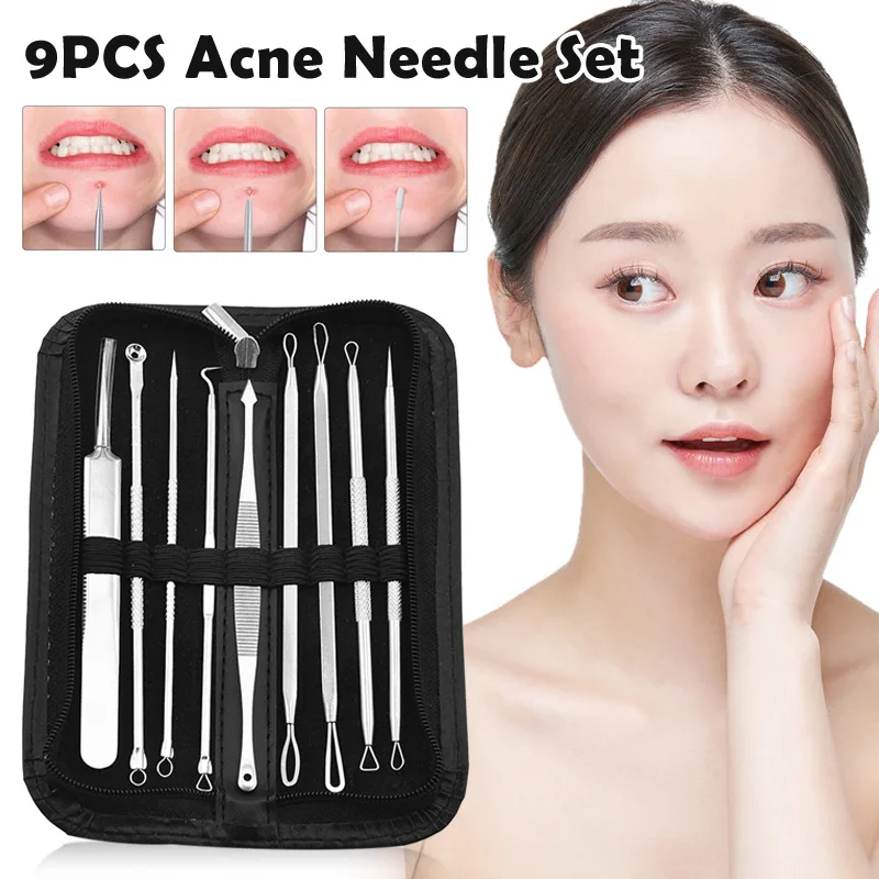 9 Pieces Blackhead Set Blackhead Acne Remover Blackhead Acne Remover Needle Spot Blackhead Acne Hair Remover SANA889
9 Pieces Blackhead Set Blackhead Acne Remover Blackhead Acne Remover Needle Spot Blackhead Acne Hair Remover SANA889