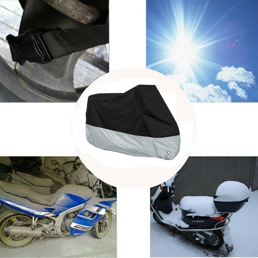 220*95*110cm Motorcycle Cover Waterproof Anti Dust Rust Rain UV Motorbike Protector L Motorcycle Cover
220*95*110cm Motorcycle Cover Waterproof Anti Dust Rust Rain UV Motorbike Protector L Motorcycle Cover
