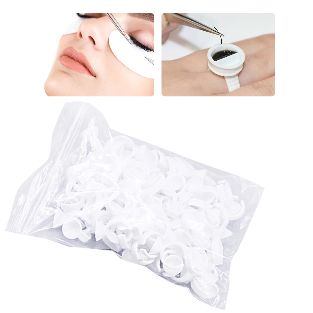 100/300pcs Disposable Glue Ring Eyelash Extension Holder Ring Pallet for Tattoo Pigment Adhesive Gel Glue Container Makeup Tools
100/300pcs Disposable Glue Ring Eyelash Extension Holder Ring Pallet for Tattoo Pigment Adhesive Gel Glue Container Makeup Tools