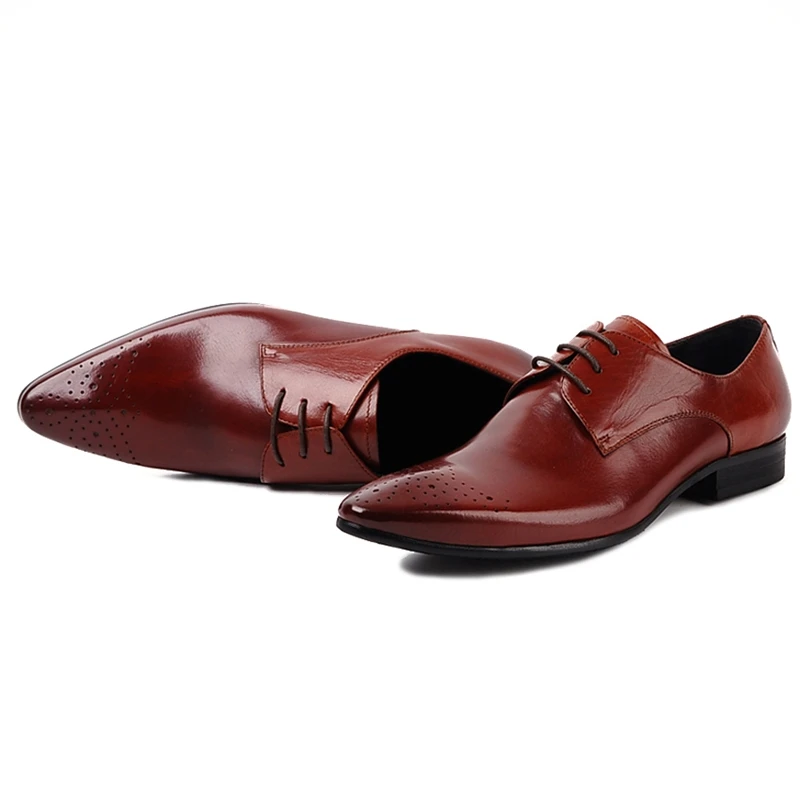 New Summer Genuine Leather Man Formal Dress Party Shoes Pointed Toe Laces Handmade Men's Derby Breathable Carved Oxfords WF179
New Summer Genuine Leather Man Formal Dress Party Shoes Pointed Toe Laces Handmade Men's Derby Breathable Carved Oxfords WF179