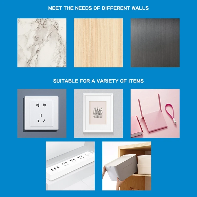 10 Pairs Double-Sided Adhesive Wall Hooks Wall-Sticking Hooks Without Punching and Nails Waterproof Oil-Proof Heavy-Duty 97QD
10 Pairs Double-Sided Adhesive Wall Hooks Wall-Sticking Hooks Without Punching and Nails Waterproof Oil-Proof Heavy-Duty 97QD