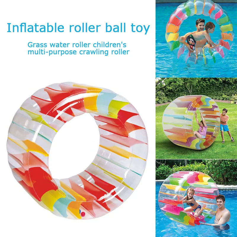 100X65X60cm Colorful Inflatable Water Wheel Roller Float Giant Roll For Children Swimming Pool Toys Crawling Roller Toy
100X65X60cm Colorful Inflatable Water Wheel Roller Float Giant Roll For Children Swimming Pool Toys Crawling Roller Toy