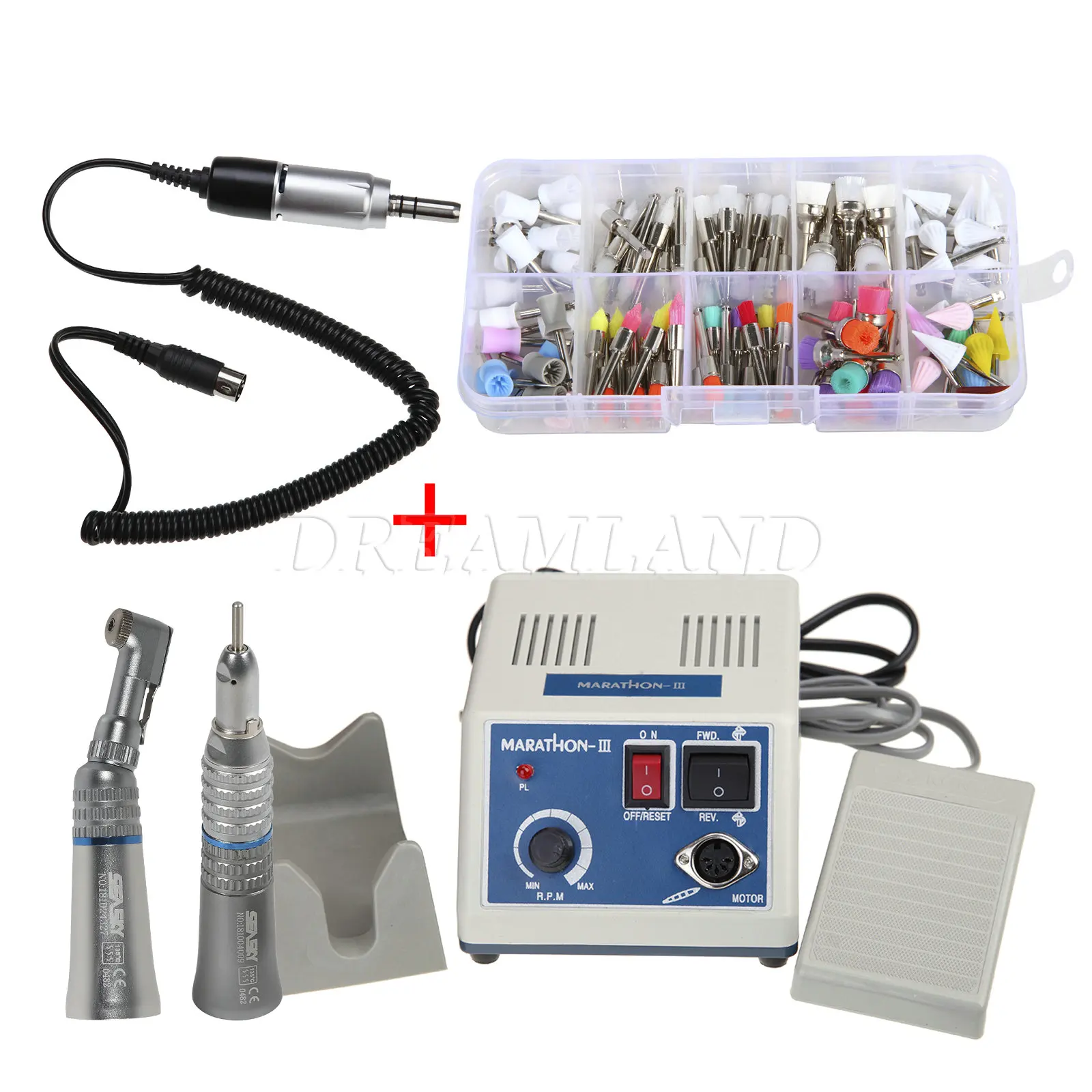 Dental Marathon Micromotor N3 Motor 110V Voltage Choose +YP Straight/Contra Handpiece +3 Type Polishing Brushes/Cups
Dental Marathon Micromotor N3 Motor 110V Voltage Choose +YP Straight/Contra Handpiece +3 Type Polishing Brushes/Cups