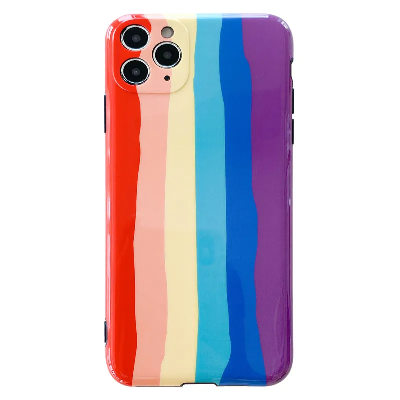 Rainbow Phone Case For iPhone 12 11 Pro Max Xr Xs Max X 7 Puls 8 Puls Cases Glossy Soft IMD Silicone Back Cover Capa
Rainbow Phone Case For iPhone 12 11 Pro Max Xr Xs Max X 7 Puls 8 Puls Cases Glossy Soft IMD Silicone Back Cover Capa