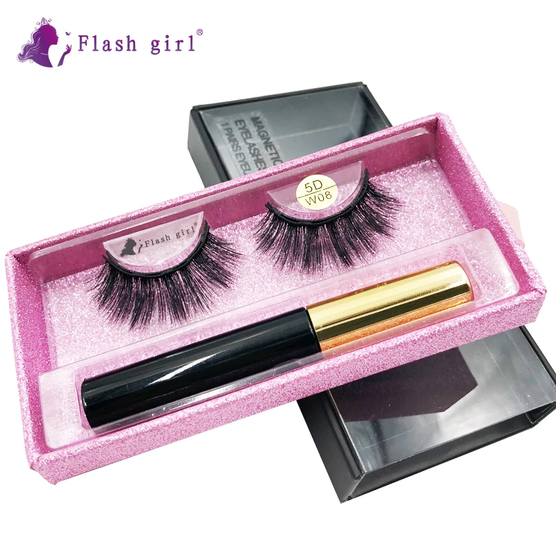 Flash Girl 5D-W series W 08 good quality mink magnetic eyelashes and eyeliner suit
Flash Girl 5D-W series W 08 good quality mink magnetic eyelashes and eyeliner suit