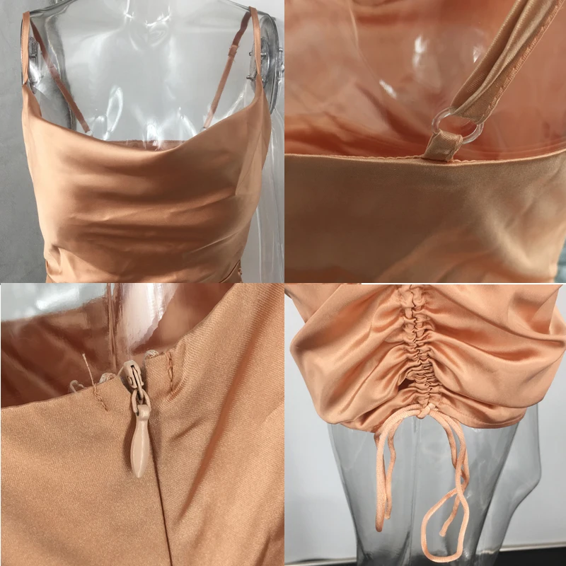 Women Sleeveless Short Mini Dress Beach Satin Fashion Dresses Stain Ruched Pleated Drawstring Casual Female Mini Dress Vestidos
Women Sleeveless Short Mini Dress Beach Satin Fashion Dresses Stain Ruched Pleated Drawstring Casual Female Mini Dress Vestidos