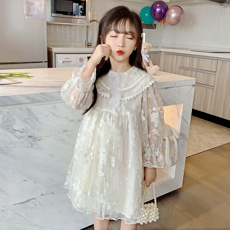 Girls' dresses 2021 spring and autumn new children's wear lace middle-aged princess dress long sleeves
Girls' dresses 2021 spring and autumn new children's wear lace middle-aged princess dress long sleeves