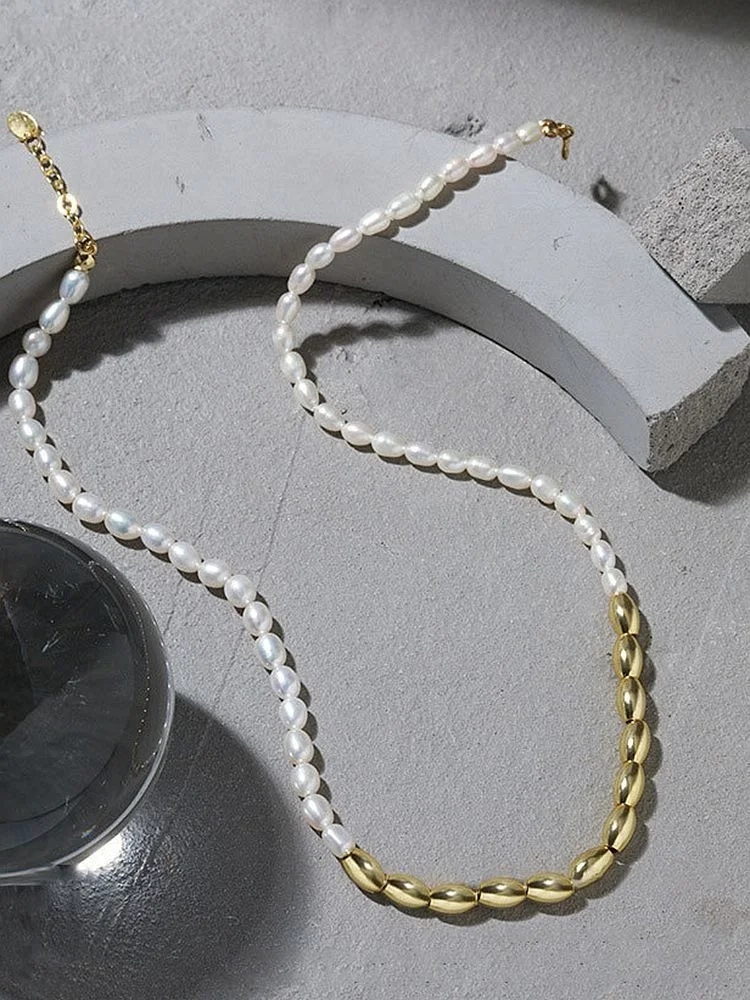 Natural Freshwater Pearl Design Necklace Jewellery Sterling Silver 925 Women Clavicle Chain Accessories 2021 Merry Christmas
Natural Freshwater Pearl Design Necklace Jewellery Sterling Silver 925 Women Clavicle Chain Accessories 2021 Merry Christmas