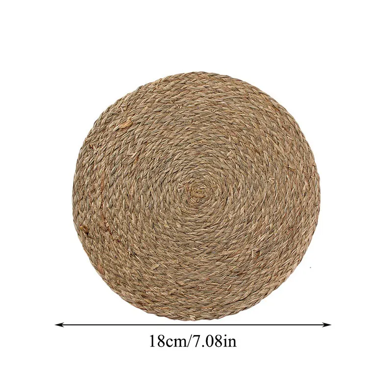 Handmade Weave Non-slip Placemat coaster Corn hull for table dinne Round Insulation pads Table Mats Pads Home Decor
Handmade Weave Non-slip Placemat coaster Corn hull for table dinne Round Insulation pads Table Mats Pads Home Decor