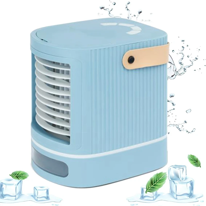 Personal Air Cooler, Portable Air Conditioner Fan with Handle,3 Wind Speeds,USB Air Cooler for Bedroom,Office
Personal Air Cooler, Portable Air Conditioner Fan with Handle,3 Wind Speeds,USB Air Cooler for Bedroom,Office