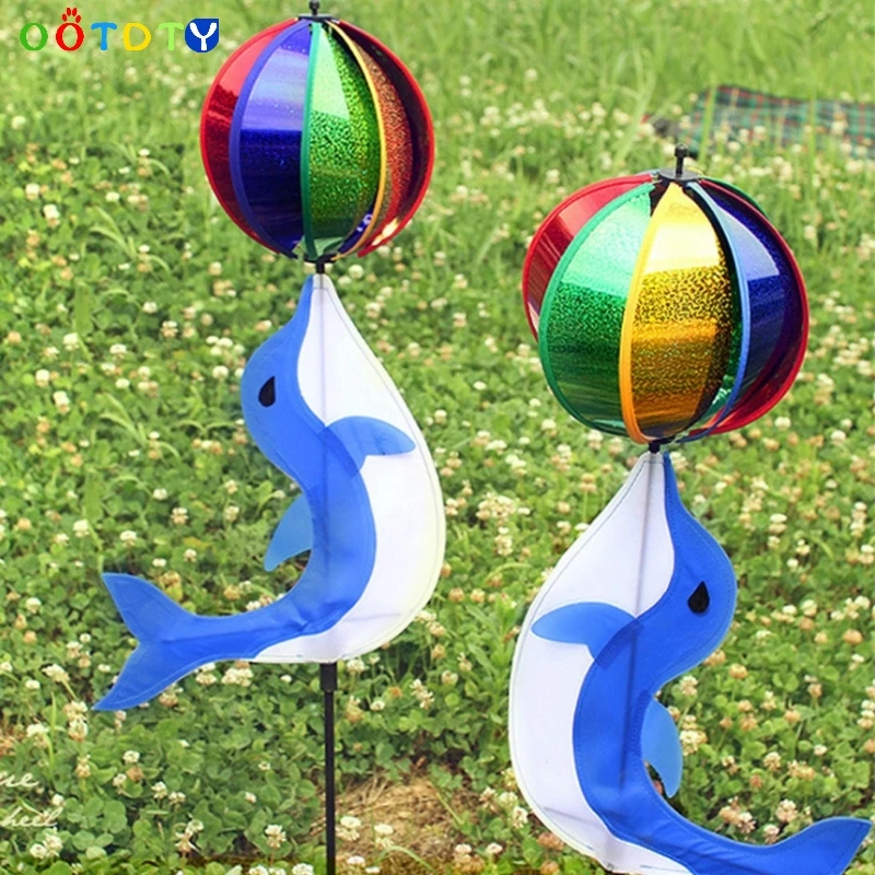 Rainbow Wind Spinner Colorful Windmill Cute Cartoon Animal Dolphin Winnower Kids Toy
Rainbow Wind Spinner Colorful Windmill Cute Cartoon Animal Dolphin Winnower Kids Toy