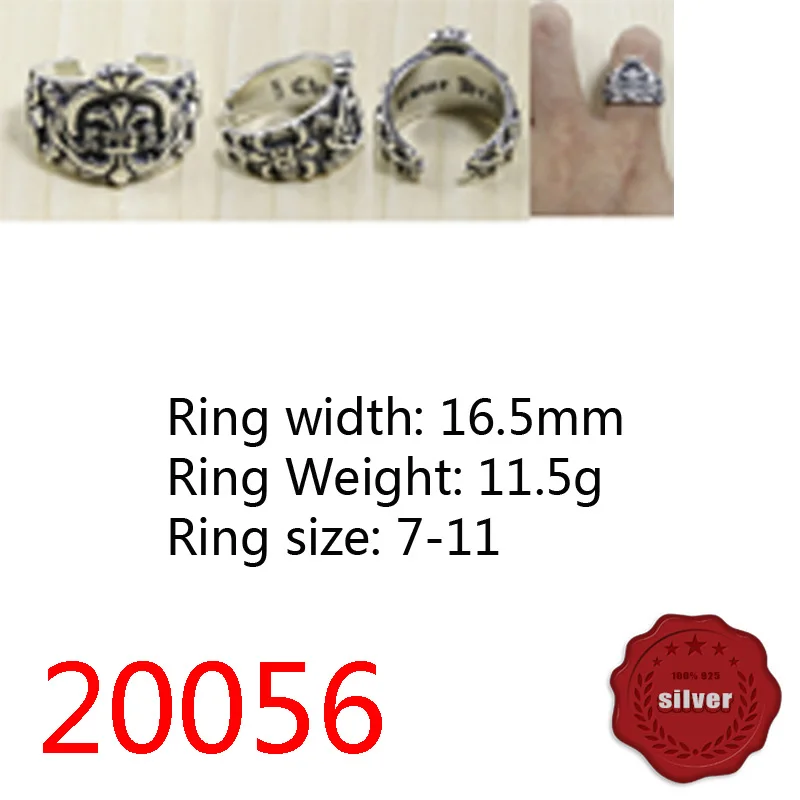 20056 S925 silver nightclub bar hip hop ring anchor letter ring opening trend personality jewelry
20056 S925 silver nightclub bar hip hop ring anchor letter ring opening trend personality jewelry