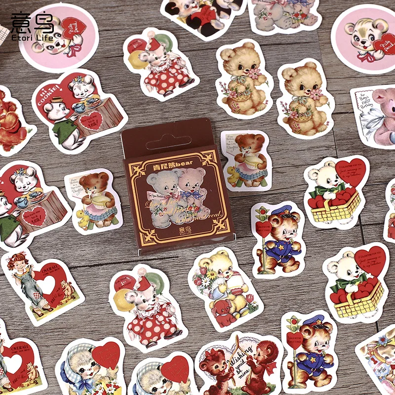 45Pcs/pack Cute cartoon bear Decorative Mimi Stickers Scrapbooking Label Diary Stationery Album Phone Journal Planner
45Pcs/pack Cute cartoon bear Decorative Mimi Stickers Scrapbooking Label Diary Stationery Album Phone Journal Planner