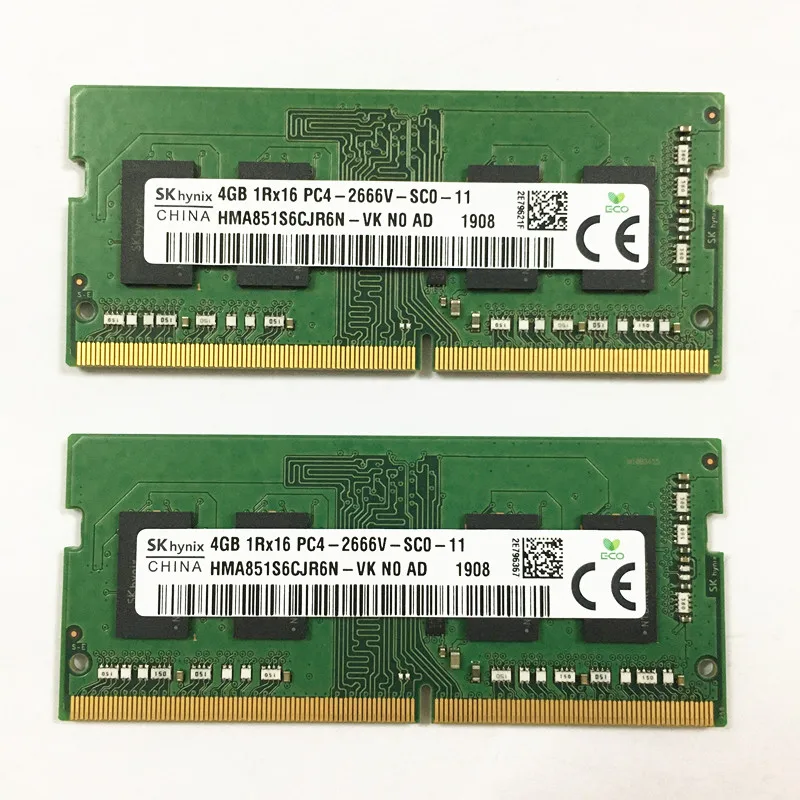 Sk hynix DDR4 RAM 4GB 1Rx16 PC4-2666V-SC0-11 ddr4 4gb 2666MHz Laptop memory
Sk hynix DDR4 RAM 4GB 1Rx16 PC4-2666V-SC0-11 ddr4 4gb 2666MHz Laptop memory