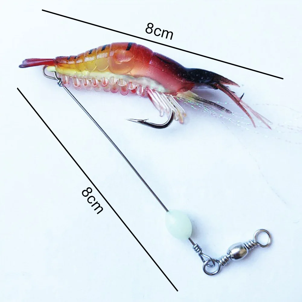 7pcs/lot 8cm 5g Luminous Shrimp Silicon Soft Artificial Bait With Hooks Swivels Anzois Para Pesca Sabiki Rigs Fishing Tackle
7pcs/lot 8cm 5g Luminous Shrimp Silicon Soft Artificial Bait With Hooks Swivels Anzois Para Pesca Sabiki Rigs Fishing Tackle