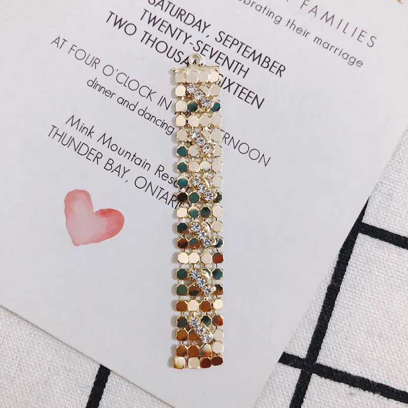 Pendants Tassel For DIY Earrings Zinc Based Alloy Silver Color Rectangle Clear RhinesColor Club Accessory 10.5cm x 6.7cm.2 PCs
Pendants Tassel For DIY Earrings Zinc Based Alloy Silver Color Rectangle Clear RhinesColor Club Accessory 10.5cm x 6.7cm.2 PCs