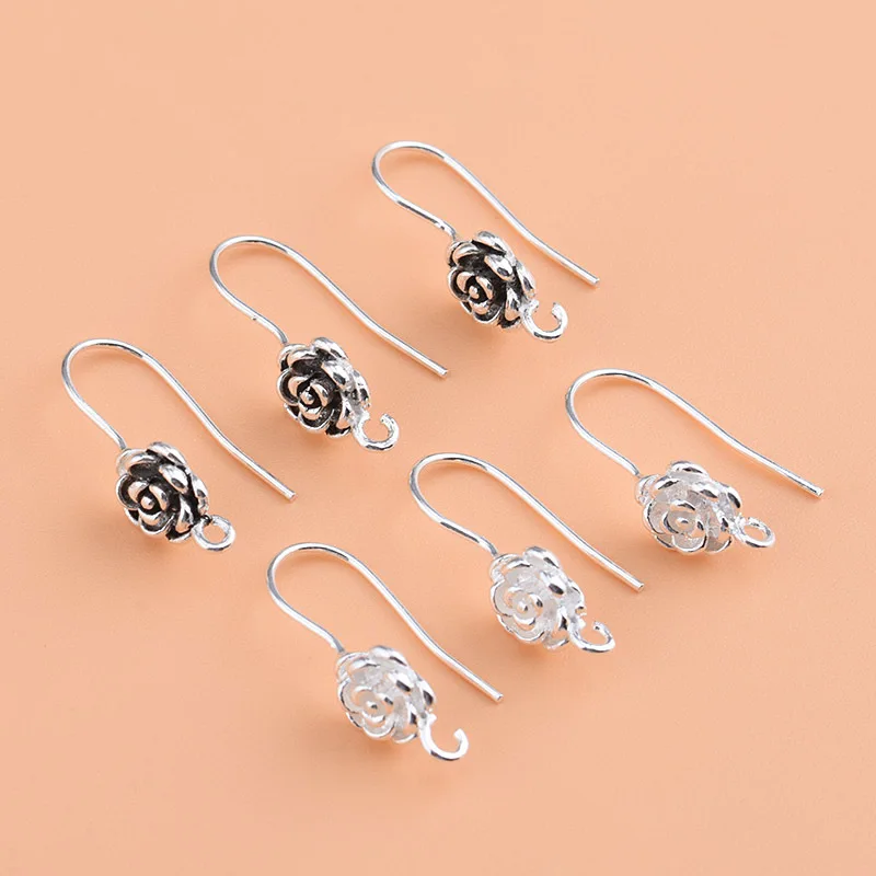 2pcs/lot Sterling Silver 925 Flower Earring Clasp Earwire Hook for Jewelry Making Findings DIY Women Fashion Earring Accessories
2pcs/lot Sterling Silver 925 Flower Earring Clasp Earwire Hook for Jewelry Making Findings DIY Women Fashion Earring Accessories