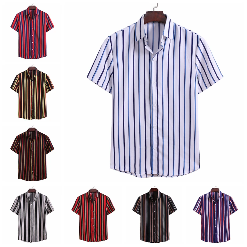 Casual Stripe Collar Shirt Men Cotton Designer Brand Slim Fit Man Shirts Short Sleeve Shirts Man TW35 TW37 TW38 TW39 TW40
Casual Stripe Collar Shirt Men Cotton Designer Brand Slim Fit Man Shirts Short Sleeve Shirts Man TW35 TW37 TW38 TW39 TW40