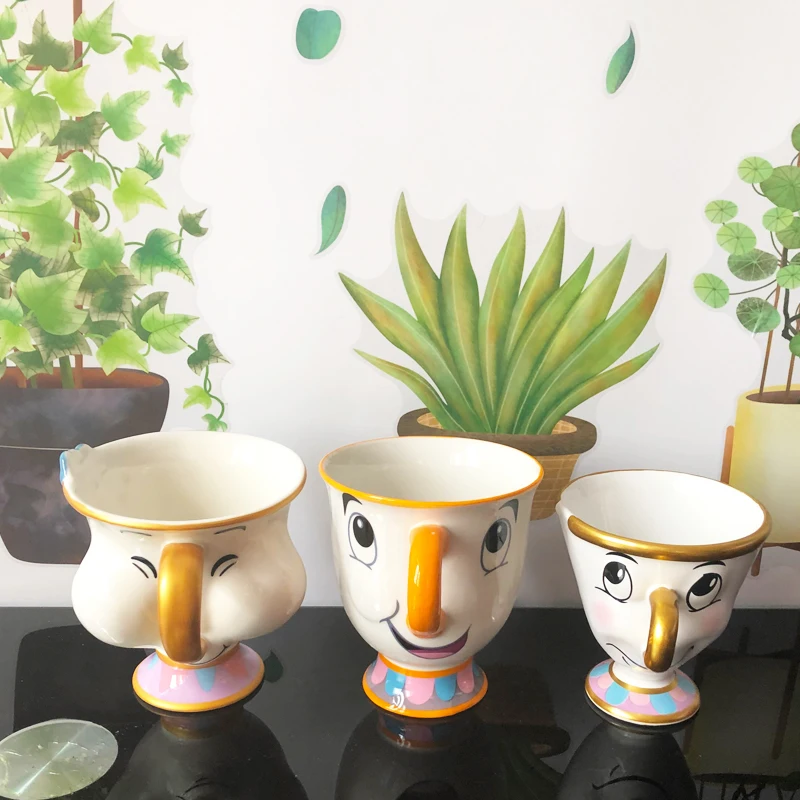 300 мл Disney платье героини мультфильма чашка красавица и с рисунком из мультфильма «Красавица и Чудовище» Г-жа чайник Арчи молоко фарфоровая кружка стакана воды Детские праздничные подарки