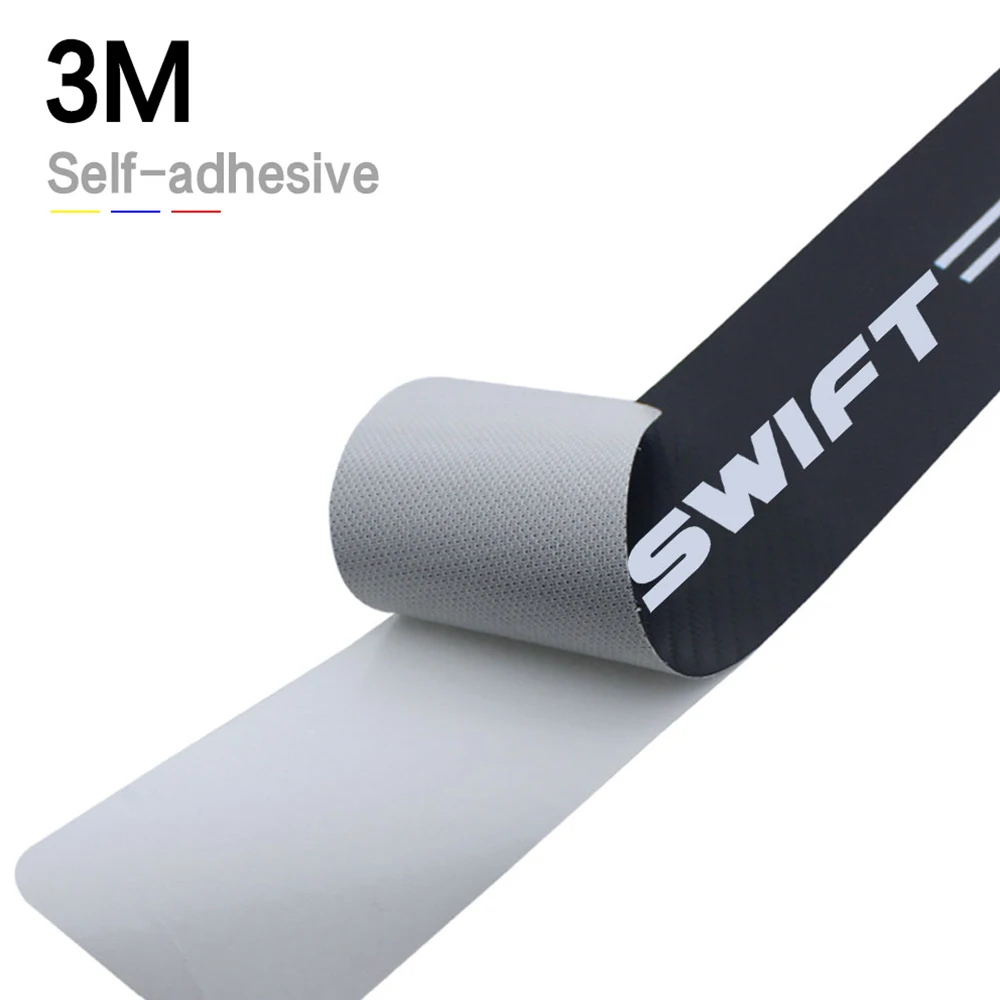 

Car sticker trunk protection decoration modification to prevent scratches Carbon fiber skin texture For Suzuki SWIFT Accessories
