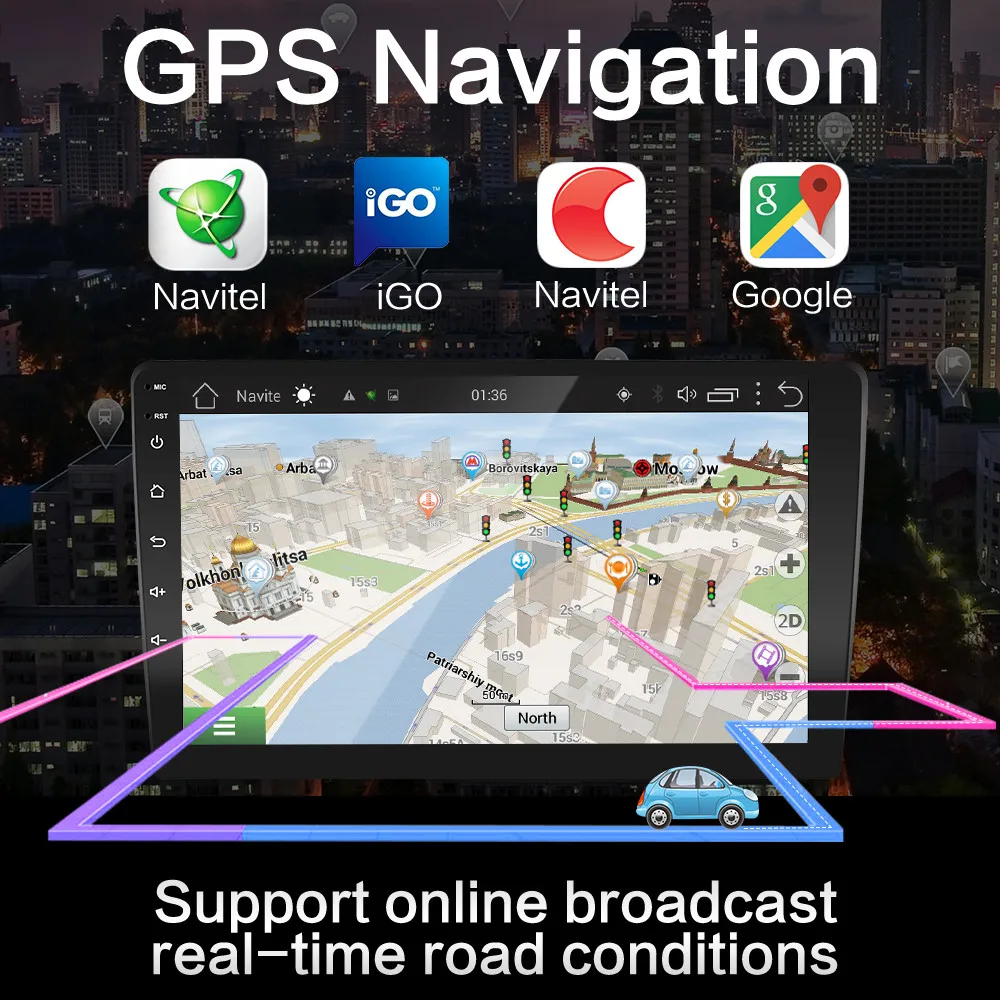 Мультимедийный видеопроигрыватель для Toyota Camry 8 2 Din Android стерео радио навигация GPS