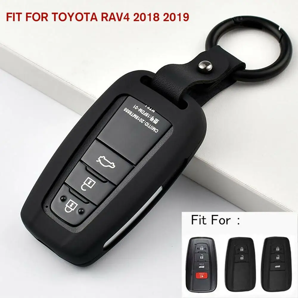 For Toyota RAV4 2018 2019 Smart Car Key Black Aluminum Case Cover Key Holder 
For Toyota RAV4 2018 2019 Smart Car Key Black Aluminum Case Cover Key Holder