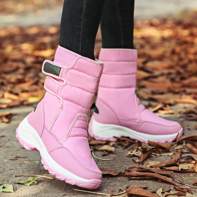 Women Winter Boots Plush Warm Outdoor Snow Boots Women Shoes Pink Platform Waterproof Trekking Hiking Shoes For Woman Size 35-42
Women Winter Boots Plush Warm Outdoor Snow Boots Women Shoes Pink Platform Waterproof Trekking Hiking Shoes For Woman Size 35-42