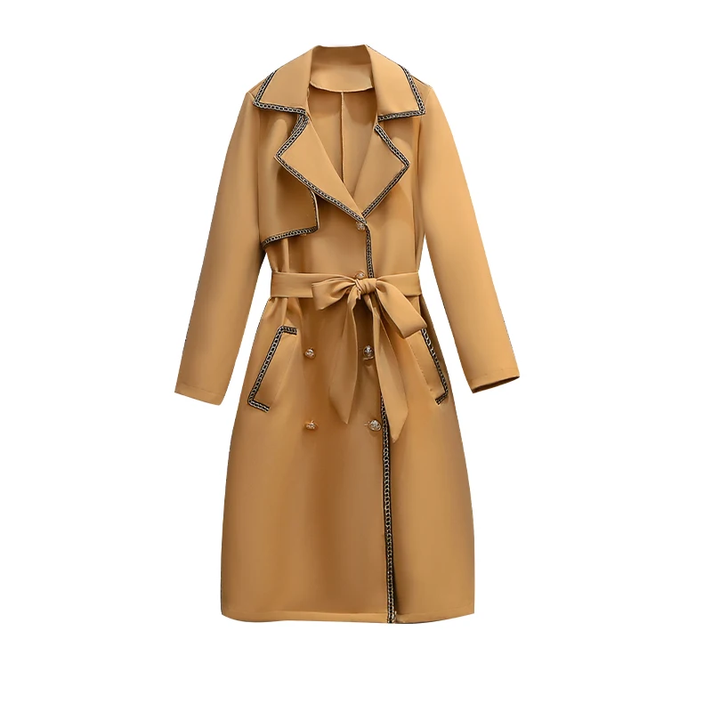 Elegant Slim Waist Plus Size Long Coat Trench Coat Women Double Breasted Sobretudo Feminino Chamarras De Mujer Manteau Casaco
Elegant Slim Waist Plus Size Long Coat Trench Coat Women Double Breasted Sobretudo Feminino Chamarras De Mujer Manteau Casaco