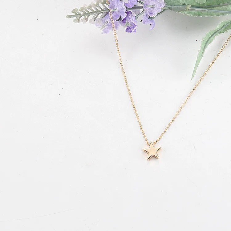 New Jewelry Fashion Simple Alloy Versatile Star Pendant Jewelry Necklace Clavicle Chain Necklace Women
New Jewelry Fashion Simple Alloy Versatile Star Pendant Jewelry Necklace Clavicle Chain Necklace Women