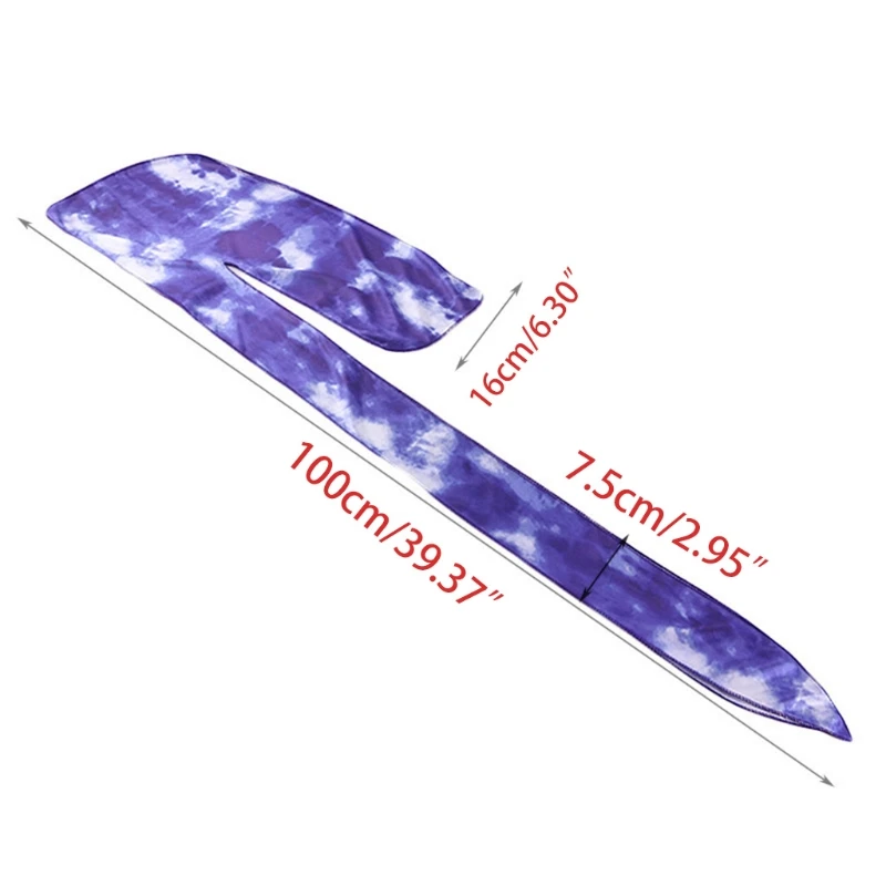 Men Imitation Silk Long-Tail Durag Headwrap Colorful Tie-Dye Print Chemo Cap Bandana Outdoor Cycling Turban Pirate Hat
Men Imitation Silk Long-Tail Durag Headwrap Colorful Tie-Dye Print Chemo Cap Bandana Outdoor Cycling Turban Pirate Hat