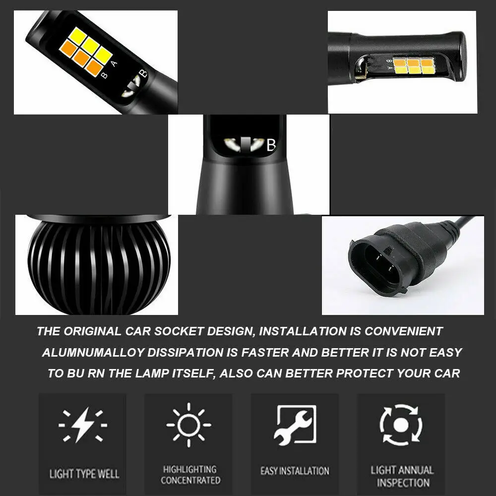 Lamps Car Lights Replacement 160W 3030 LED Conversion Fog High Power White Amber
Lamps Car Lights Replacement 160W 3030 LED Conversion Fog High Power White Amber