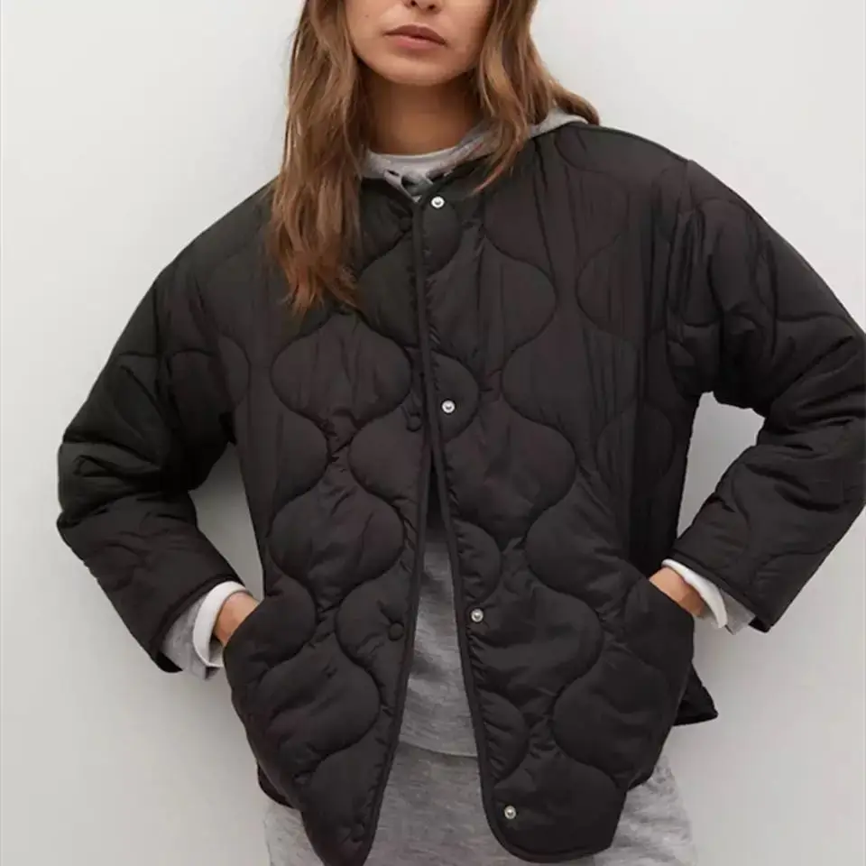 Women's Jackets Thin Parkas Coats Black Outwear Female Long Sleeve Tops Plaid Padded Coat Casual Loose Jacket Winter Coat Woman
Women's Jackets Thin Parkas Coats Black Outwear Female Long Sleeve Tops Plaid Padded Coat Casual Loose Jacket Winter Coat Woman