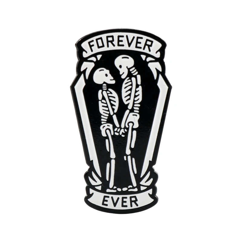 Jewelry Accessories Black Coffin Enamel Brooch On Clothes Skeleton Couple Forever Lapel Pins Gothic Punk Collar Badge значки
Jewelry Accessories Black Coffin Enamel Brooch On Clothes Skeleton Couple Forever Lapel Pins Gothic Punk Collar Badge значки
