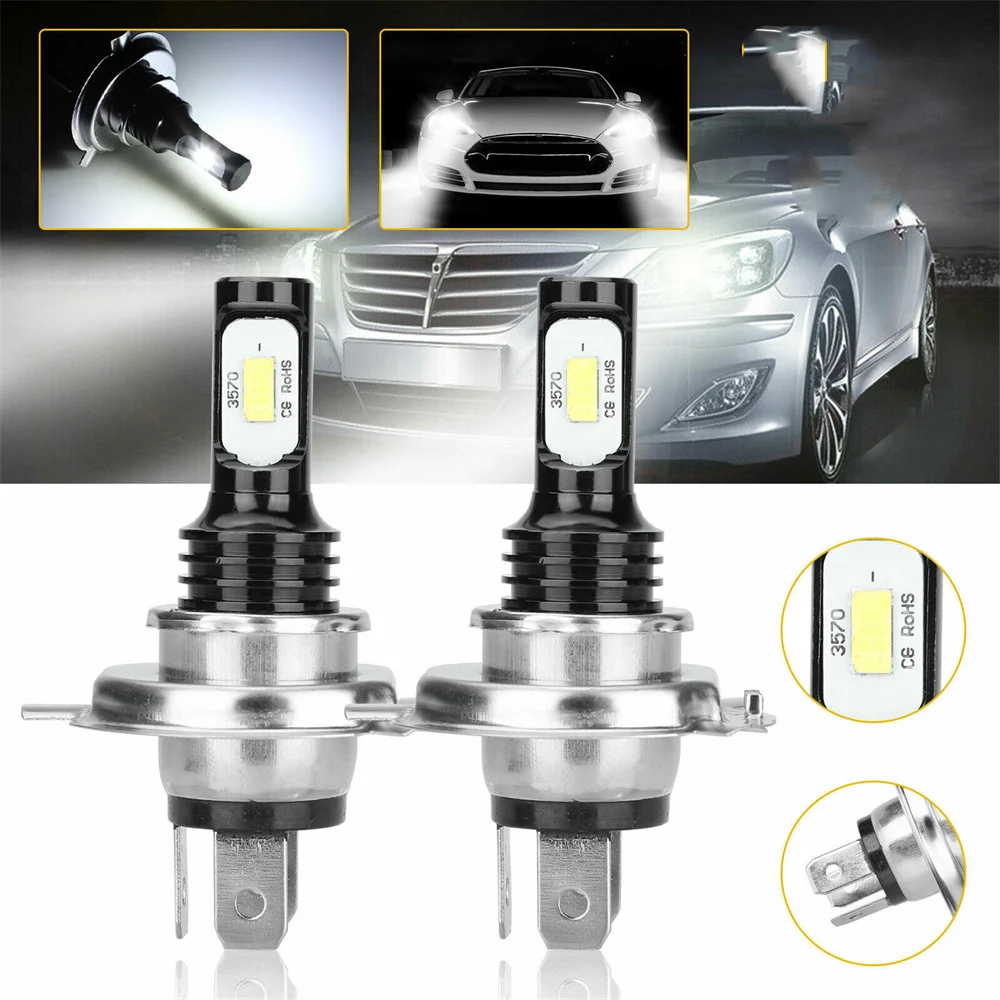 

10pc 6pc 80W 3570SMD 2leds Fog light H1 H3 H4 For Cars Headligh Led Bulb Car Led Fog Driving Lights H7 9005 H8 Lamp Light Source