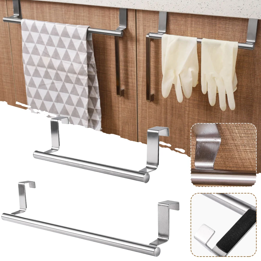 Towel Stainless Steel Rack Over Door Punch Free Thickened Bath Towel Holder Bar Bathroom Kitchen Accessories Organization Shelf
Towel Stainless Steel Rack Over Door Punch Free Thickened Bath Towel Holder Bar Bathroom Kitchen Accessories Organization Shelf