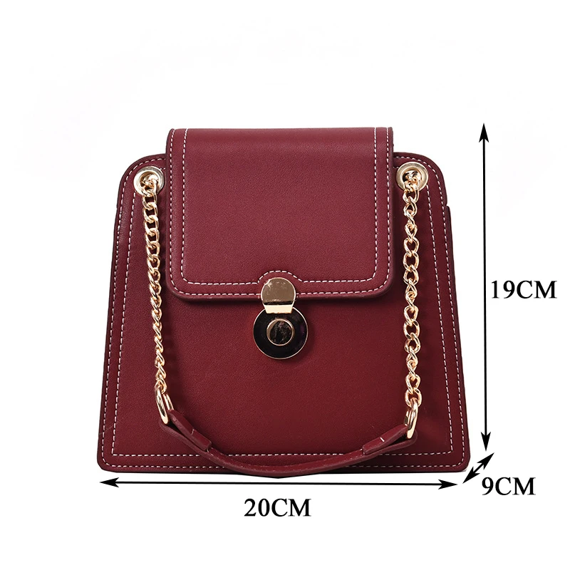 Fashion Chain Shoulder Messenger Bag Women Pu Leather Crossbody Bags Design Handbags 2020 Casual Small Flap Bag for Female
Fashion Chain Shoulder Messenger Bag Women Pu Leather Crossbody Bags Design Handbags 2020 Casual Small Flap Bag for Female