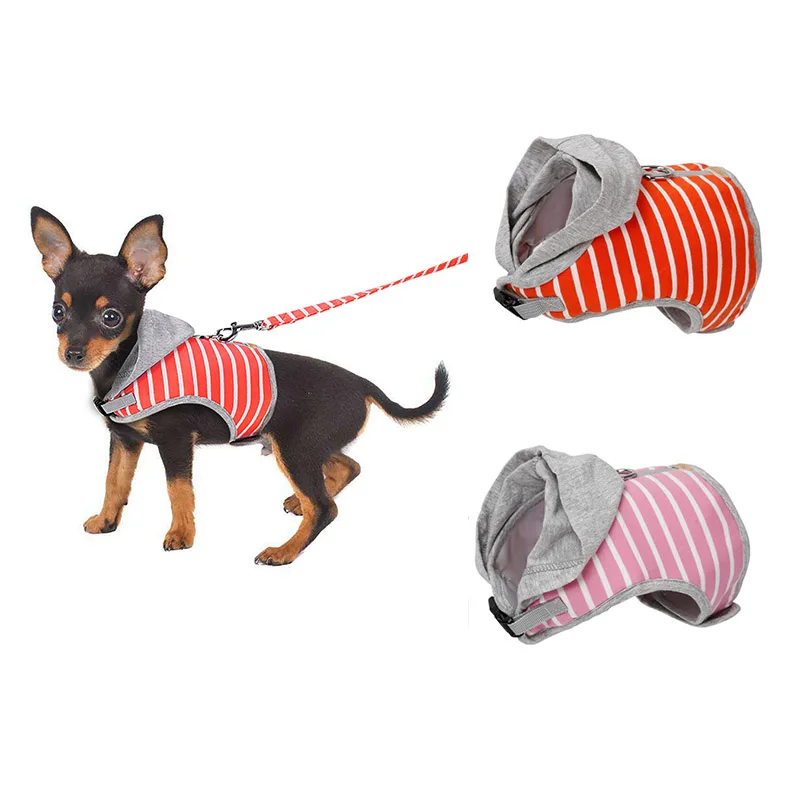 Stripe Dog Hooded Vest Harness and Leash Pet Puppy Cat Vest Jacket For Small Medium Dogs Teddy Chihuahua Yorkies Pet Supplies
Stripe Dog Hooded Vest Harness and Leash Pet Puppy Cat Vest Jacket For Small Medium Dogs Teddy Chihuahua Yorkies Pet Supplies