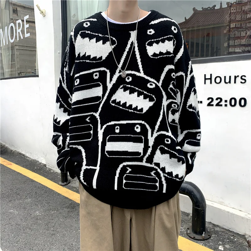 Men Pullovers Sweater Autumn Winter Male Japan Korea Streetwear Youth Fashion Casual Hip Hop Couple Knitting Sweater Cartoon
Men Pullovers Sweater Autumn Winter Male Japan Korea Streetwear Youth Fashion Casual Hip Hop Couple Knitting Sweater Cartoon
