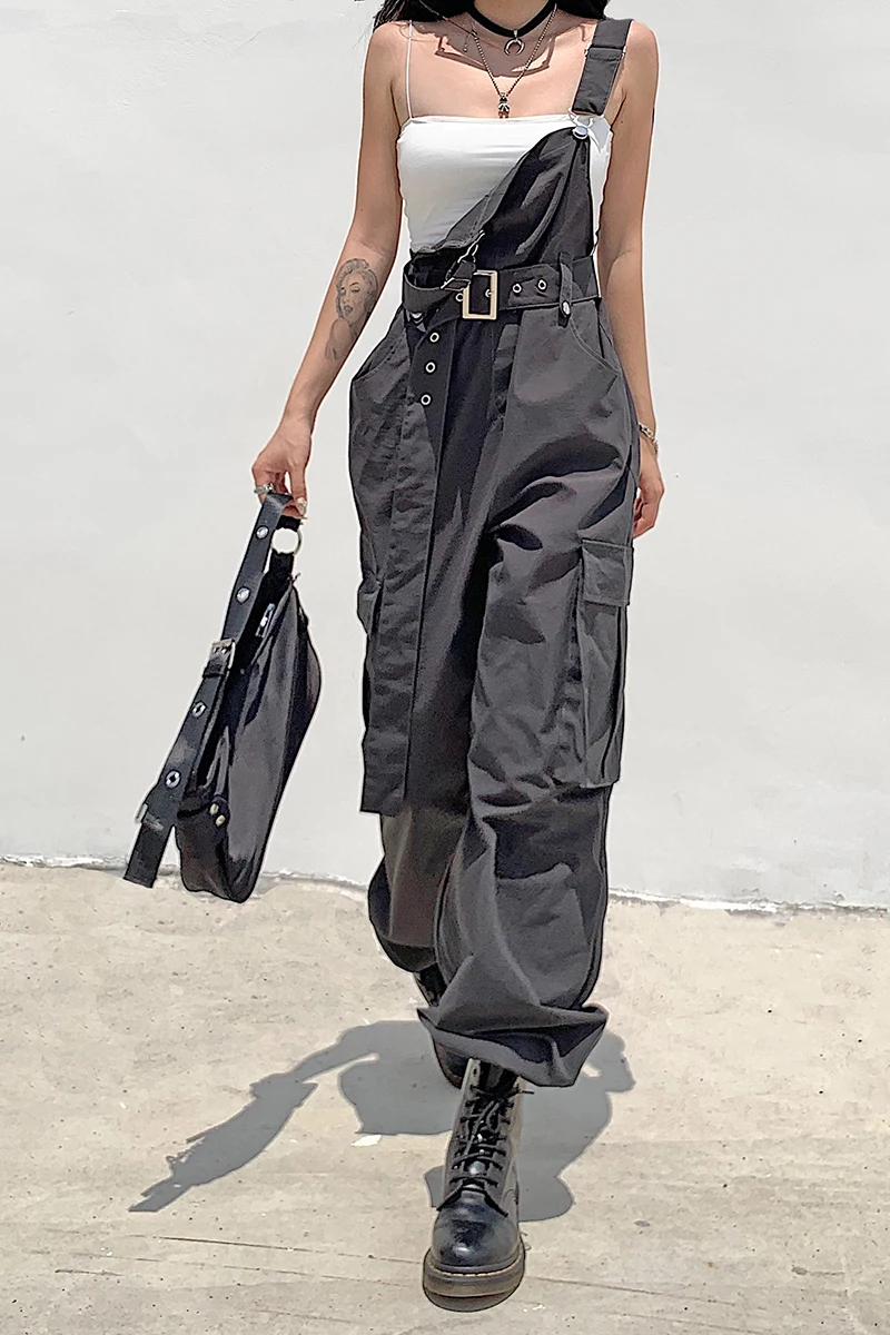 Om chaorenguan European and American Retro High waist straight tube loose tooling belt pants reduced age one-piece wide leg
Om chaorenguan European and American Retro High waist straight tube loose tooling belt pants reduced age one-piece wide leg