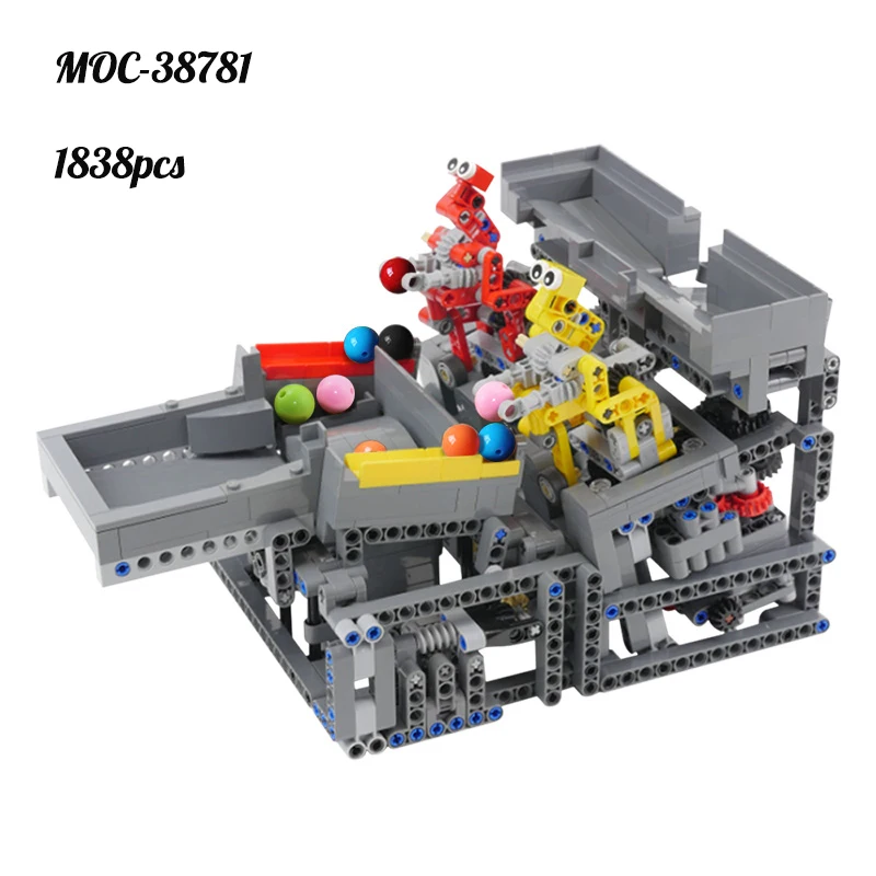 MOC Love Magic Circle Building Blocks Model Gift Creative Fun Mechanical Ball Grabbing Assembly Line Bricks Robot Children's Toy
MOC Love Magic Circle Building Blocks Model Gift Creative Fun Mechanical Ball Grabbing Assembly Line Bricks Robot Children's Toy